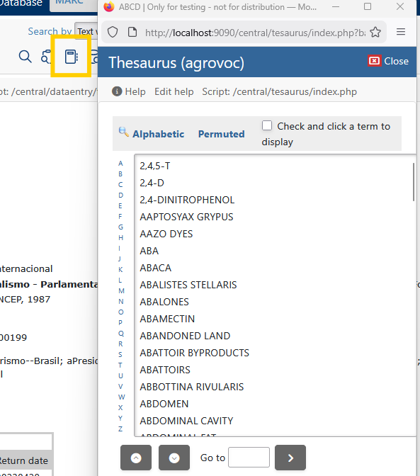 Search with Thesaurus