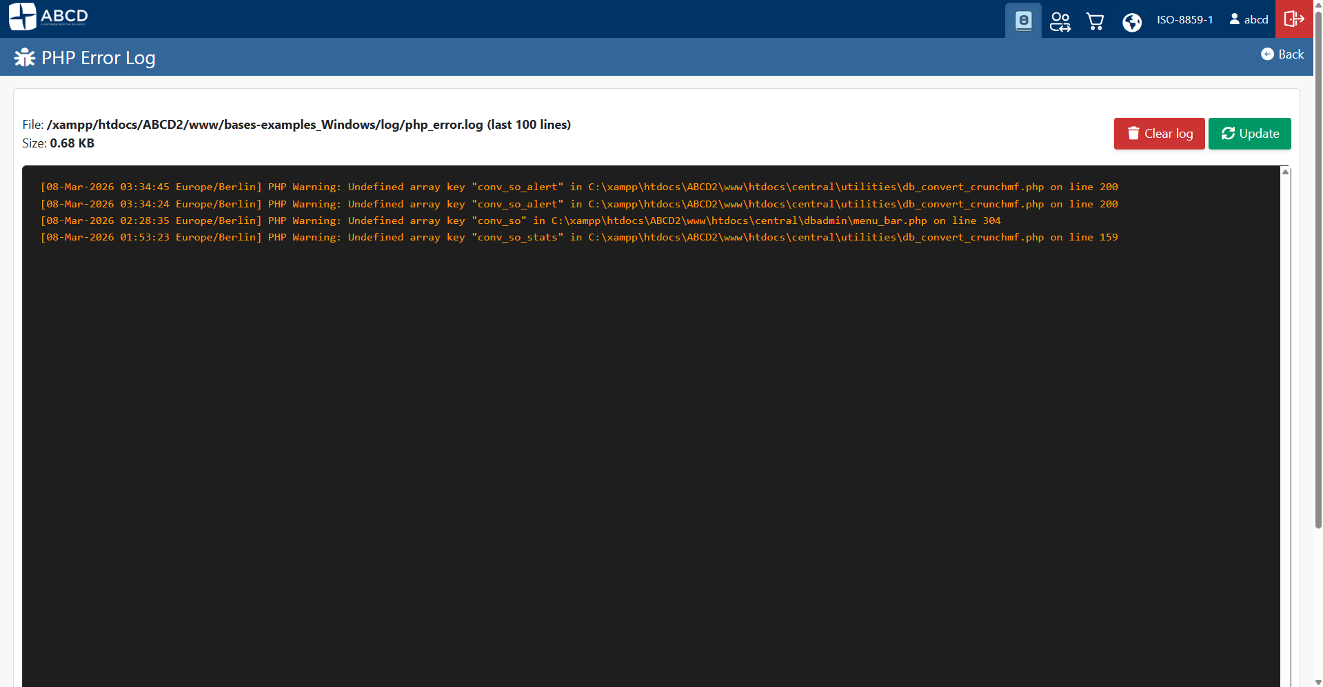 Server-Side Log Viewer